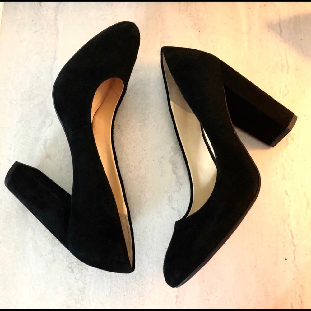 Jessica Simpson, Belemo Pump, Black Suede, Size 8.5